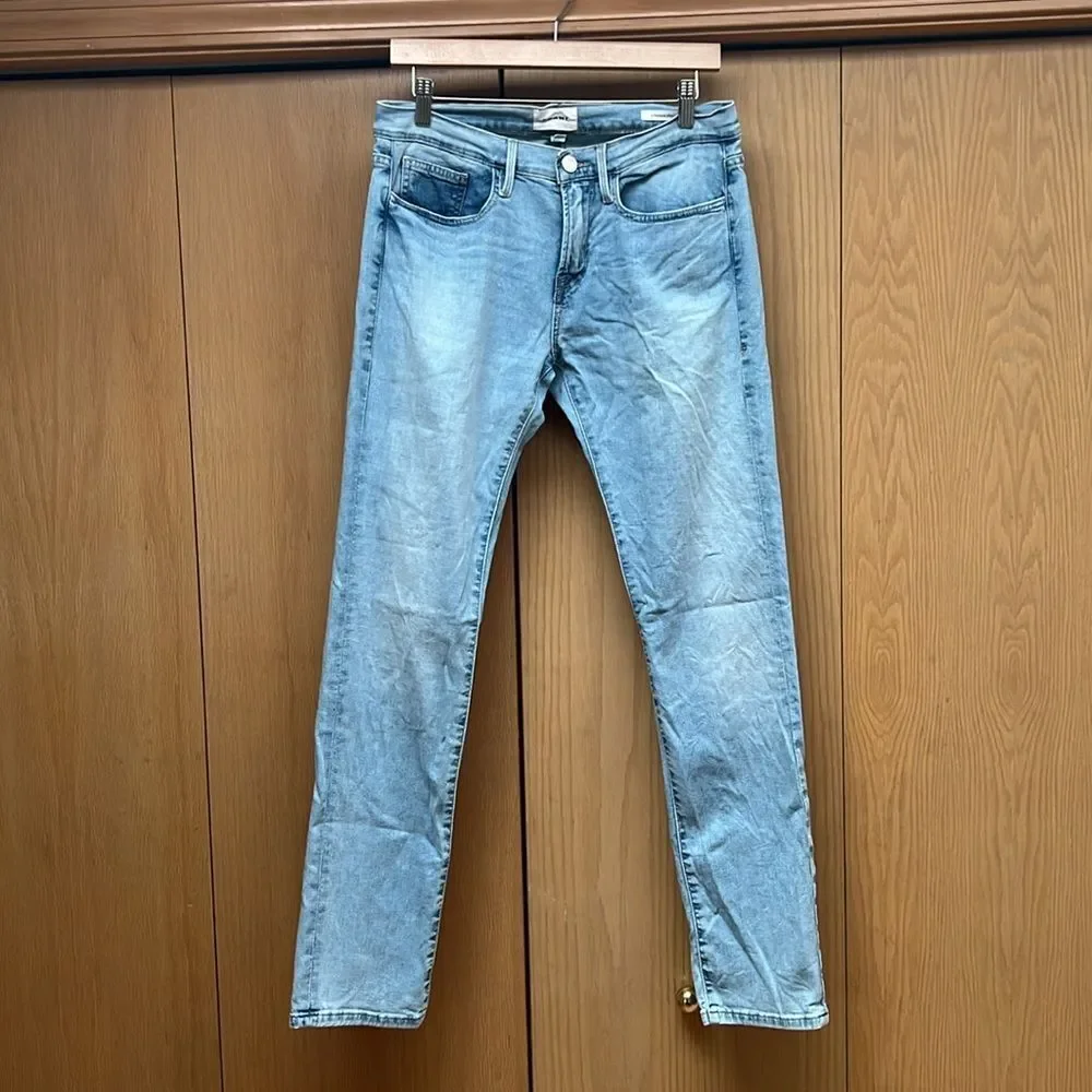 FRAME Men's L'Homme Slim Leg Jeans in Sunbath Size 30